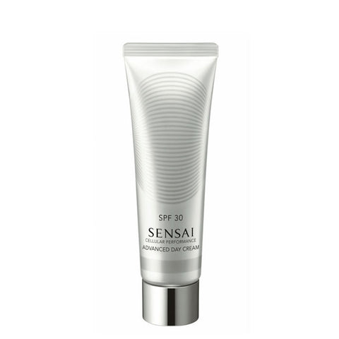 Sensai Cellular Performance Advanced Day Cream SPF30 in 50ml jar, featuring a luxurious skincare formula for daytime use.
