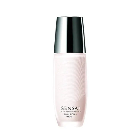 Sensai Cellular Performance Emulsion II Moist in 100ml bottle, from Jag Couture London New York, showing the skincare product and packaging.