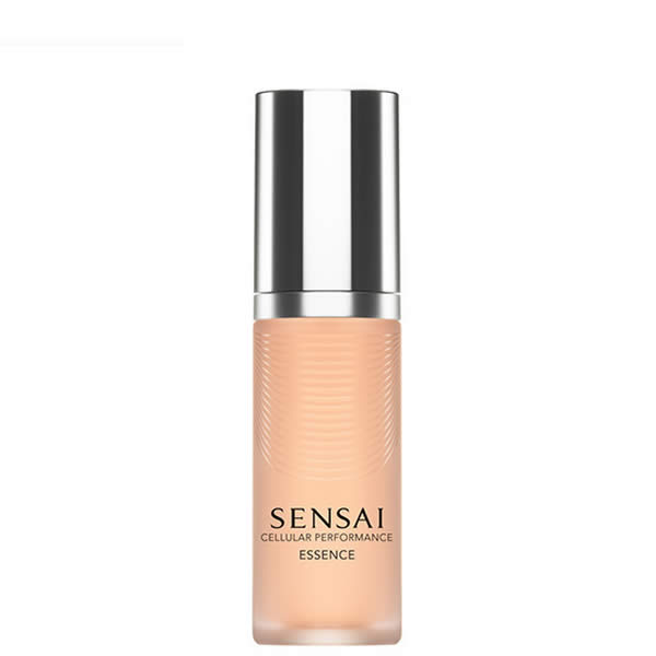 Sensai Cellular Performance Essence 40ml by Jag Couture London - New York, close-up of the elegant skincare bottle on a white background.