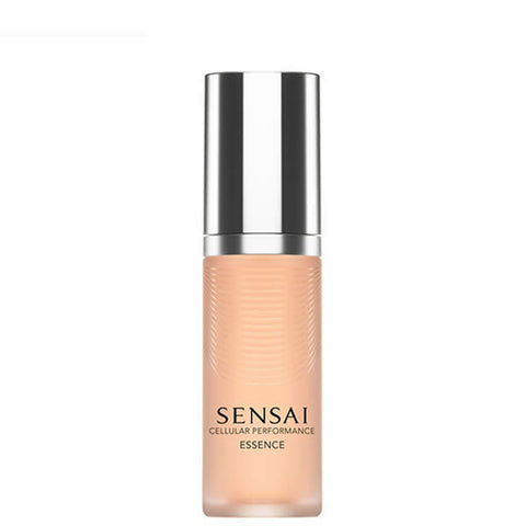 Sensai Cellular Performance Essence 40ml by Jag Couture London - New York, close-up of the elegant skincare bottle on a white background.