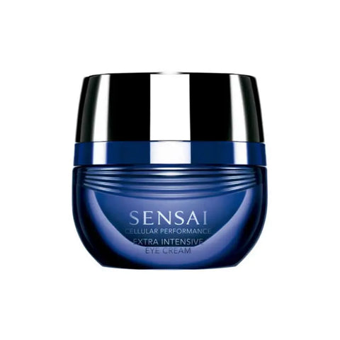 Sensai Cellular Performance Extra Intensive Eye Cream jar displaying the 15ml container with sleek packaging, on a neutral background.