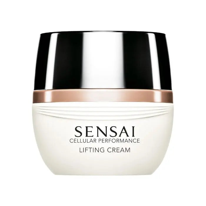 Sensai Cellular Performance Lifting Cream in 40ml jar by Jag Couture London New York, with smooth cream texture visible in the image.