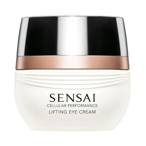 Jag Couture London New York Sensai Cellular Performance Lifting Eye Cream 15ml jar with sleek packaging and cream inside.