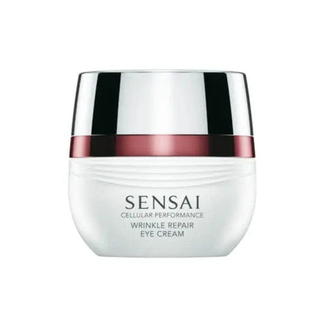 Jag Couture London New York Sensai Cellular Performance Wrinkle Repair Eye Cream 15ml in a sleek jar, designed for delicate eye skin.