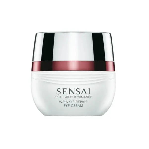 Jar of Sensai Cellular Performance Wrinkle Repair Eye Cream 15ml by Jag Couture London New York, with the cream visible inside the jar.