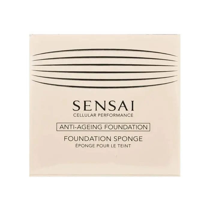 Jag Couture London New York Sensai foundation sponge for smooth, even makeup application, shown in close-up.