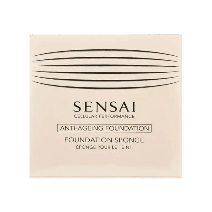 Sensai foundation sponge by Jag Couture London New York, soft makeup applicator for flawless foundation blending.