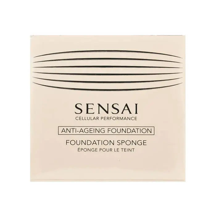 Sensai foundation sponge by Jag Couture London-New York, soft makeup applicator for flawless foundation blending.