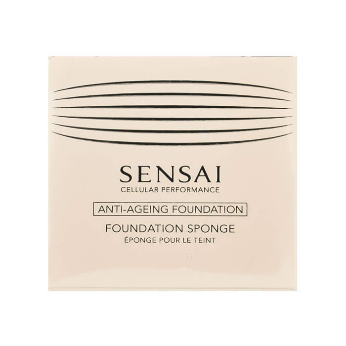Jag Couture London New York Sensai Foundation Sponge, soft makeup blending sponge for flawless application, shown in close-up.