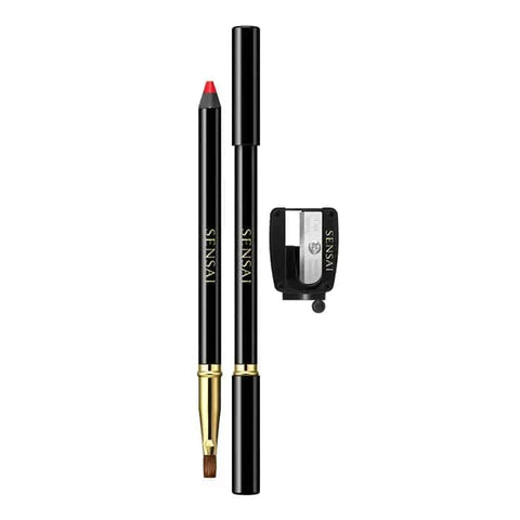 Jag Couture London Sensai Lip Liner 02 Cheerful Orange, close-up of the orange lip liner pencil on a neutral background.