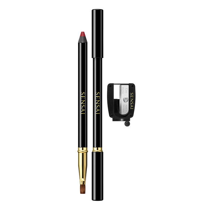 Jag Couture London Sensai Lip Liner 06 Stunning Nude, close-up of nude lip liner pencil with sharpened tip on white background