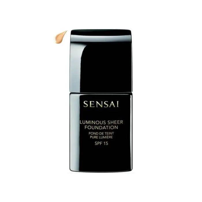 Sensai Luminous Sheer Foundation SPF15 in 2022 Ochre Beige, 30ml bottle, natural skin tone, smooth and luminous finish