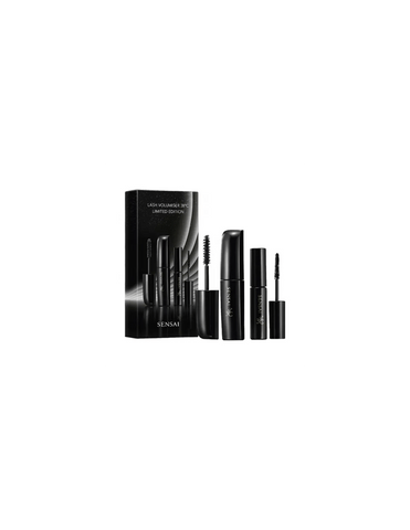 Jag Couture London New York Sensai Mascara Lash Volumiser 38 mini lash lengthener showing the mascara wand and brush application