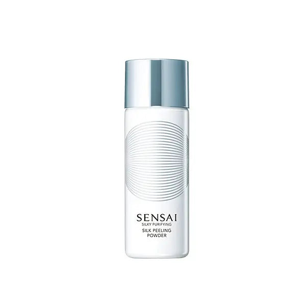Sensai Silky Silk Peeling Powder by Jag Couture London features a 40g jar of gentle exfoliating skincare powder.