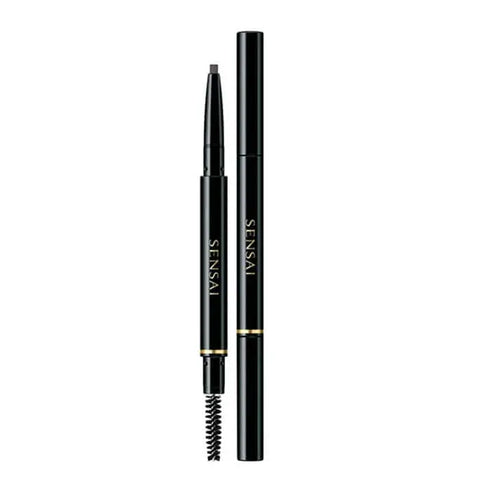 Sensai Styling Eyebrow Pencil in 01 Dark Brown by Jag Couture London, featuring a sleek design and precise tip for natural-looking brows.