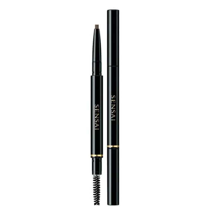 Sensai Styling Eyebrow Pencil in Taupe Brown by Jag Couture London - New York, with a close-up of the pencil tip and product packaging.
