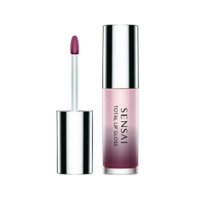 Sensai Total Lip Gloss in Colours 01 Akatsuki Black from Jag Couture London, showing glossy black lip gloss tube with branding.