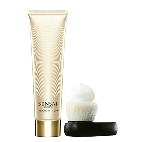Sensai Ultimate The Creamy Soap by Jag Couture London, 125ml, showcasing a luxurious, creamy cleansing soap in a sleek container.