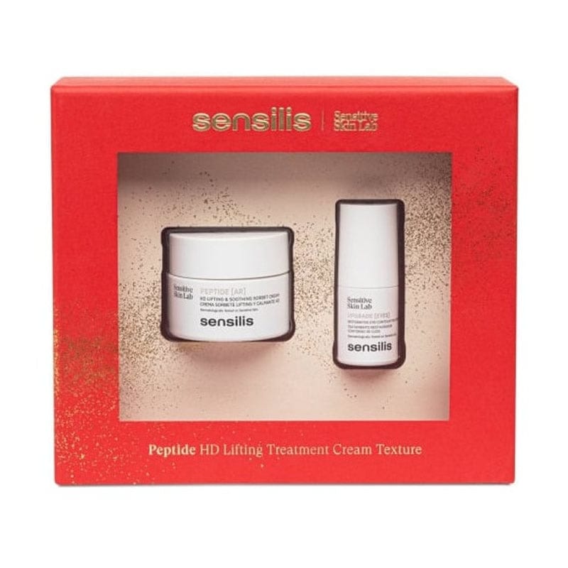 Sensilis Pack Peptide AR Cream 50ml and Upgrade Eyes 15ml, skincare duo by Jag Couture London New York, featuring anti-aging products.