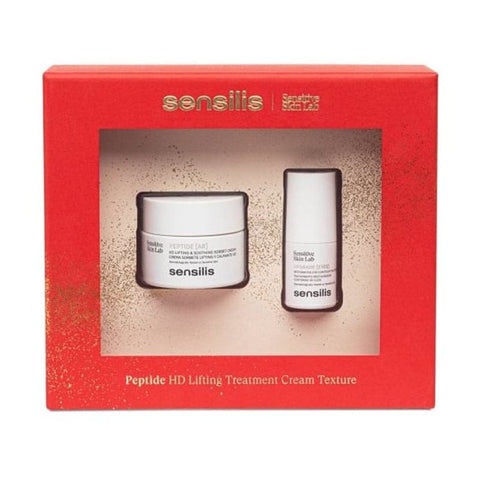 Sensilis Pack Peptide AR Cream 50ml and Upgrade Eyes 15ml by Jag Couture London and New York, skincare products on white background.