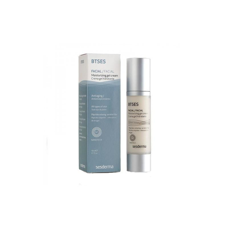 Sesderma Bt-Ses Moisturising Cream-Gel anti-wrinkle in 50ml jar, featuring a smooth, hydrating gel texture for youthful skin.
