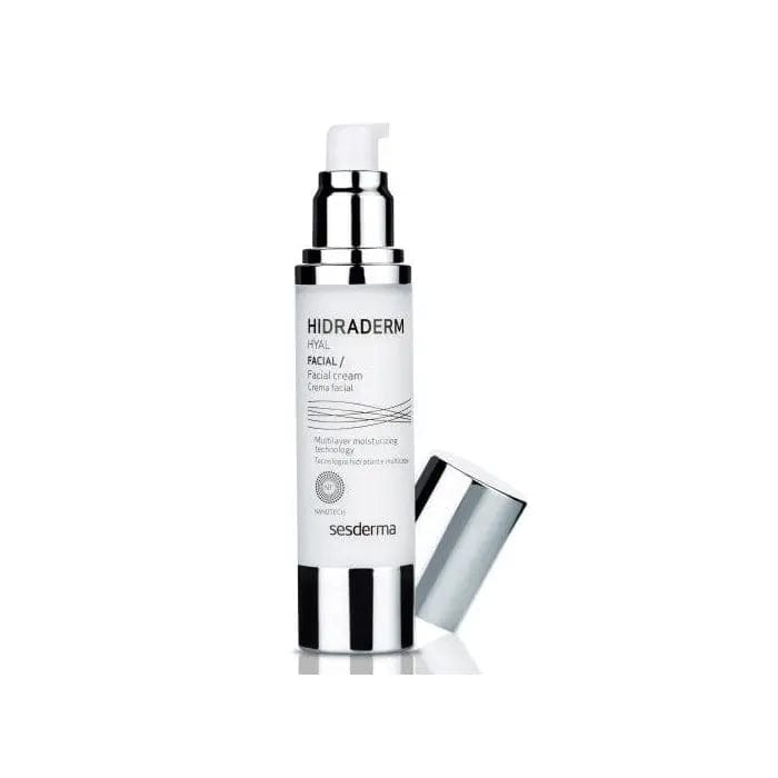 Sesderma Hidraderm facial cream in 50ml jar, formulated for deep hydration and skin nourishment, by Jag Couture London New York.
