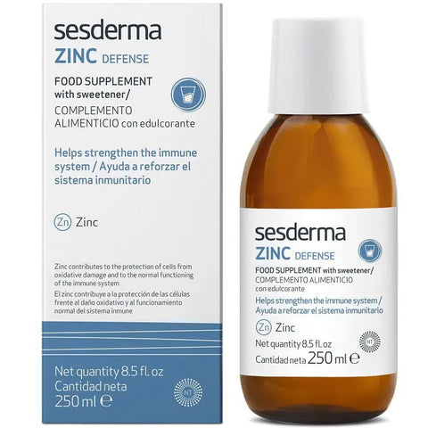 Sesderma Lactyferrin Defense Zinc 250ml bottle displayed, featuring the product label and packaging from Jag Couture London - New York