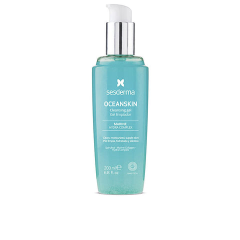 Sesderma Oceanskin Cleansing Gel in 200ml bottle, featuring gentle skincare formula, from Jag Couture London New York.
