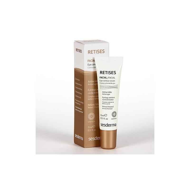 Sesderma Retises 0.05% Eye Contour cream in 15ml jar, with a sleek packaging design, from Jag Couture London New York.