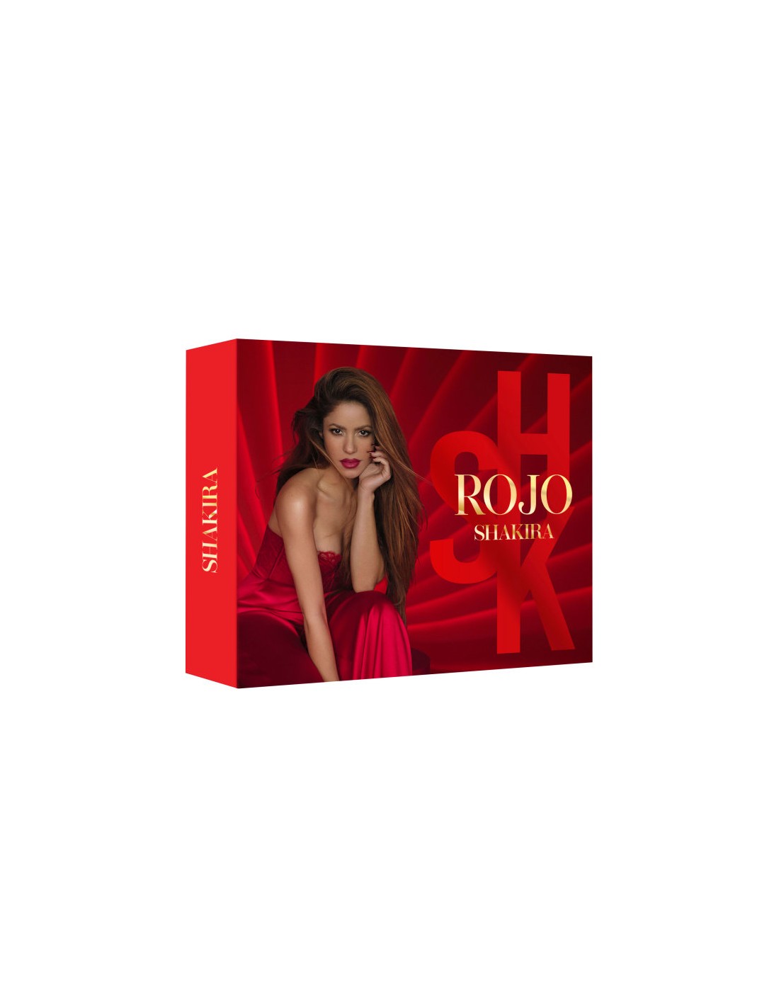 Shakira Rojo Ep 50 Vap Body Coffin by Jag Couture London New York, featuring vibrant red fabric and detailed craftsmanship.