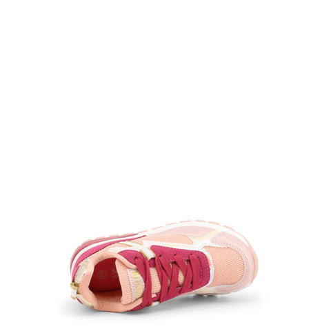Pink Shone 19313-001 dress by Jag Couture London - New York, shown on a hanger with detailed fabric texture.