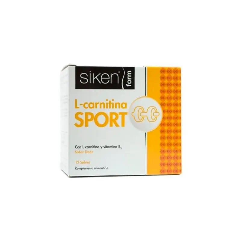 Siken L-Carnitine 12 envelopes by Jag Couture London New York, showing the product packaging with individual envelopes.