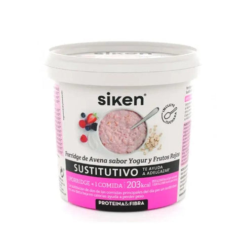 Jag Couture London Siken Oatmeal Yoghurt Mashed Red Fruit Substitute 52g, showing the packaged product with red fruit mash.