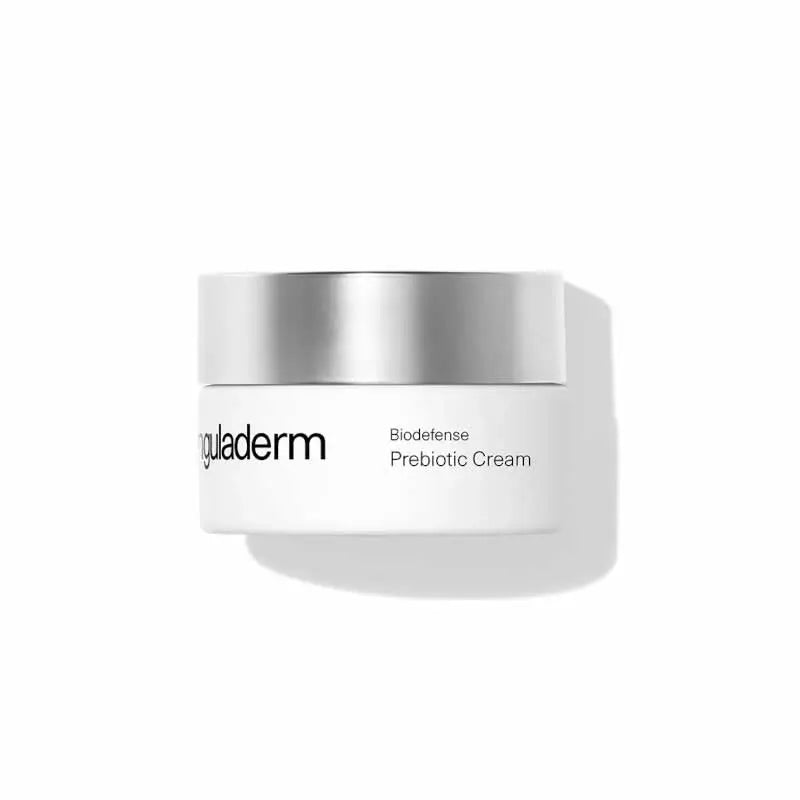 Singuladerm Biodefense Prebiotic Cream for normal to dry skin by Jag Couture London New York, 50ml jar with cream inside