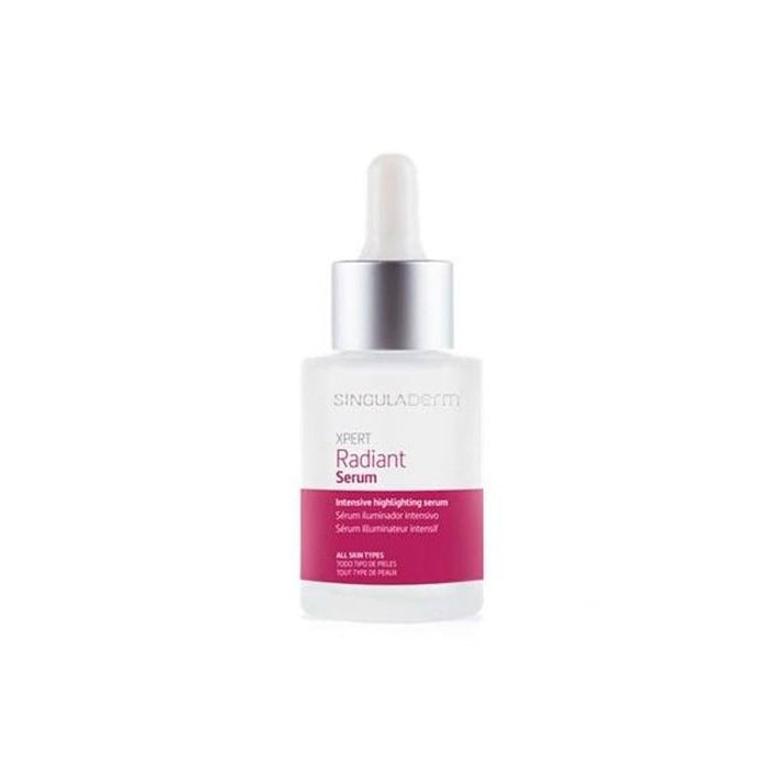 Singuladerm Xpert Radiant Serum in 30ml bottle, featuring a sleek design, from Jag Couture London - New York.