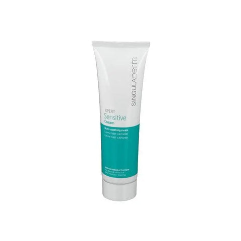 Singuladerm Xpert Sensitive skin care cream in a 50ml jar, designed for sensitive skin, by Jag Couture London New York.