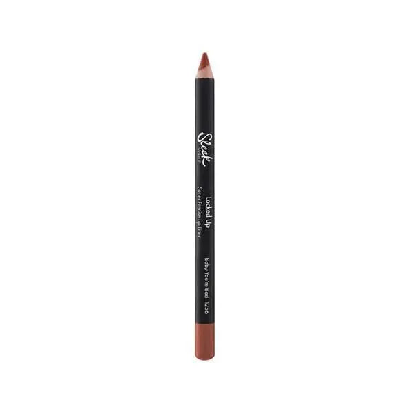 Jag Couture London New York Sleek Locked Up Super Precise Lip Liner Yo Darlin' shown in black with sharp tip for precise application