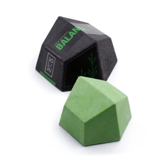 Jag Couture London SolidU The Balance Rosemary & Mint Shampoo Bar for oily hair, 70g, with natural rosemary and mint ingredients.