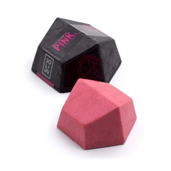 Solidu Pink Peonia and Ylang-Ylang shampoo bar by Jag Couture London for normal hair, 65g, with floral and ylang-ylang ingredients.