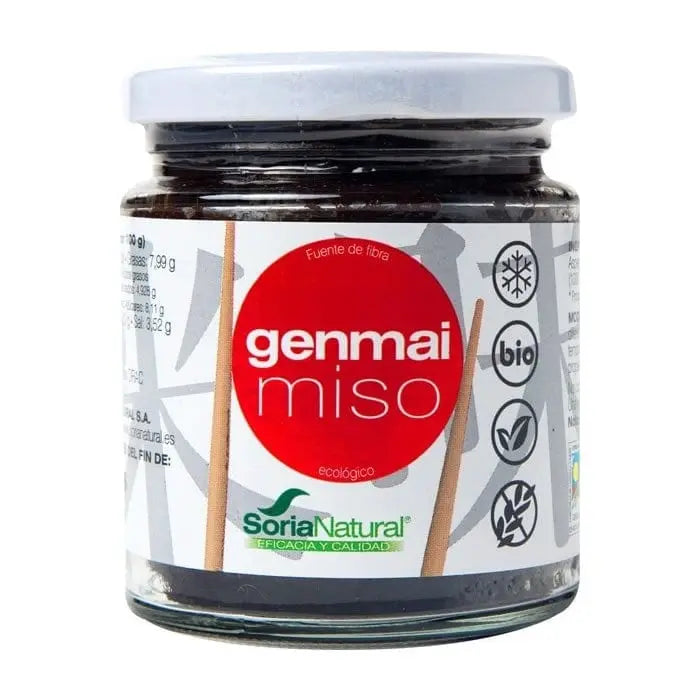 Soria Natural Genmai Miso 250g bio Japanese soybean paste in a jar, natural and organic product from Jag Couture London New York