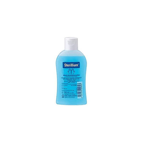 Jag Couture London New York Sterillium Hand Antiseptic Gel 100ml bottle with clear gel inside for hand sanitization.