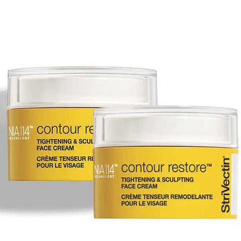 Jag Couture London New York's Strivectin Contour Restore face cream, two 50ml jars, for tightening and sculpting facial skin.