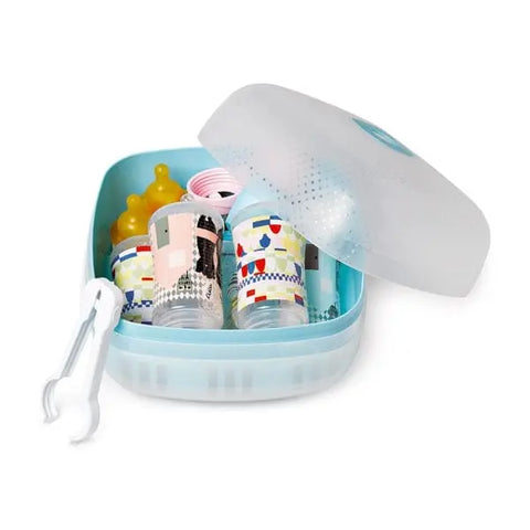 Microondas esterilizador Suavinex por Jag Couture London - New York, compacto y fácil de usar para desinfectar biberones y accesorios.