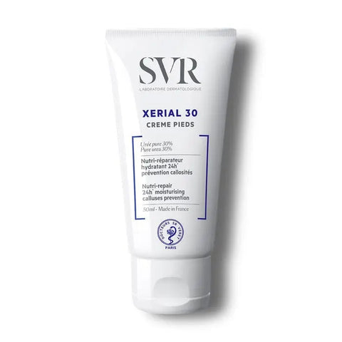 Jag Couture London Xerial 30 Foot Cream in 50ml jar, featuring a creamy formula for foot care and hydration.