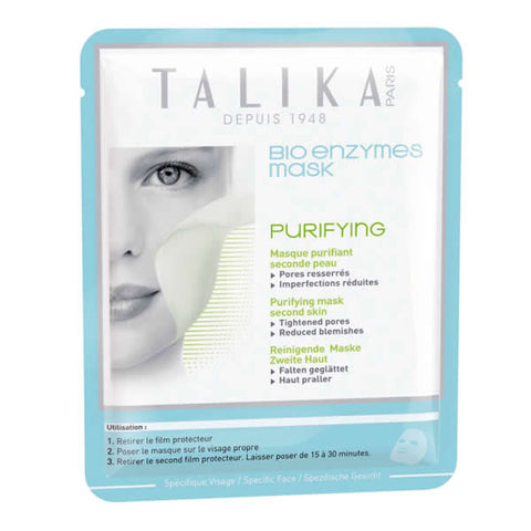 Talika Bio Enzymes Purifying Mask in 20g jar, featuring natural ingredients and a sleek skincare design.