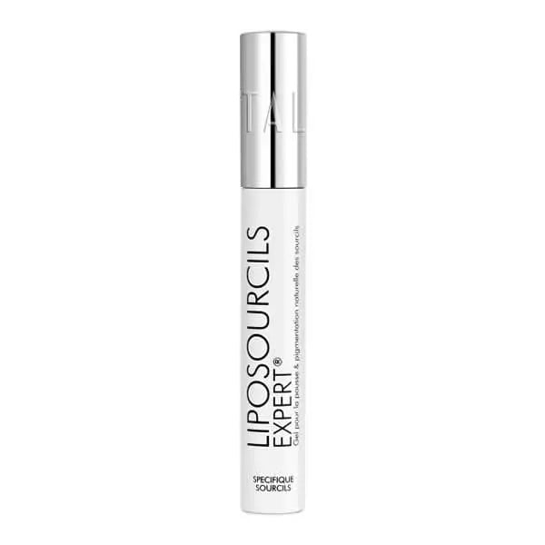 Talika Lipocils Expert eyebrow and eyelash growth gel in a 10ml tube, featuring natural ingredients for enhanced brow and lash pigmentation.