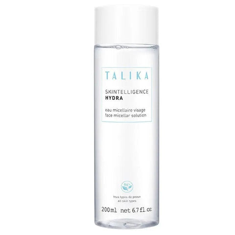 Talika Skintelligence Hydra Moisturising Micellar Solution in a 200ml bottle, designed for gentle skin cleansing and hydration.