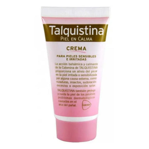 Jag Couture London New York Talquistina Cream 50ml jar, soothing skincare cream with a white and silver packaging design.