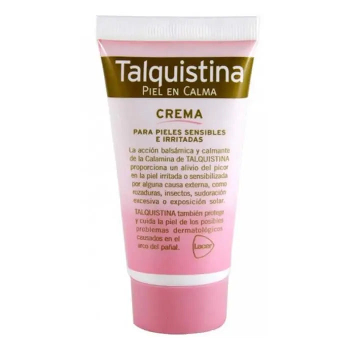 Talquistina cream 50ml jar by Jag Couture London New York, smooth skincare cream with soothing properties, displayed in a container.