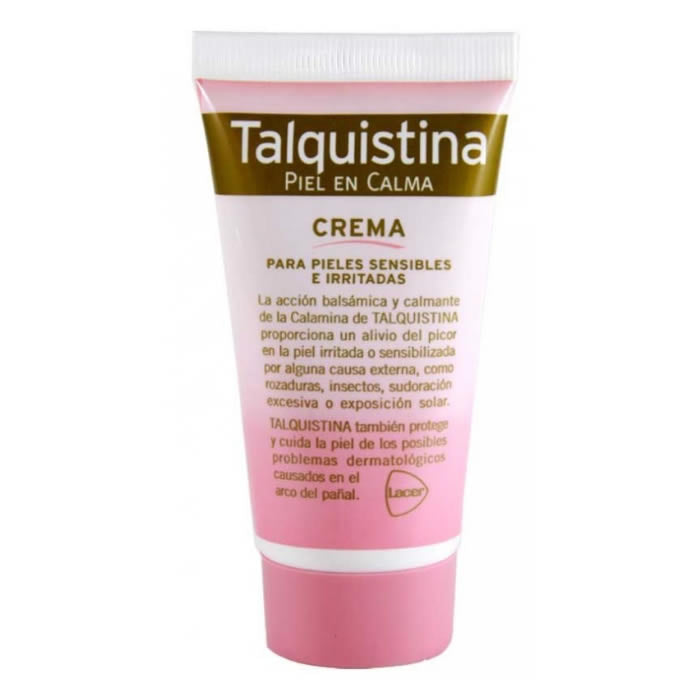 Jag Couture London Talquistina Cream 50ml jar with white lid and label, skincare product for soothing skin.